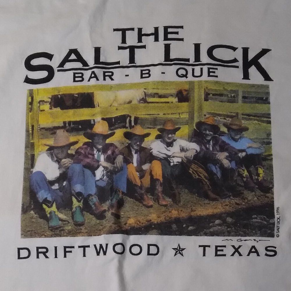 Vintage Salt Lick BBQ Driftwood Texas T-Shirt